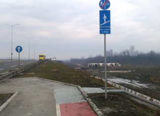 Iz Zemuna u Zemun preko Pupinovog mosta Biciklistička staza