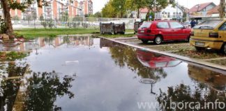 Izlivaju se fekalne vode kod škole u Borči Izlivanje kanalizacije Borča