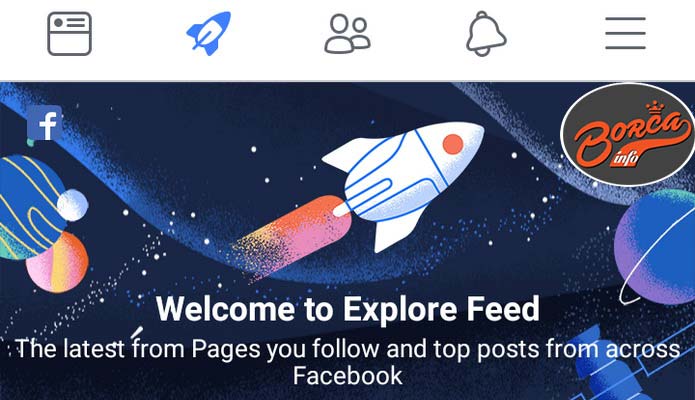 facebook - explore feed