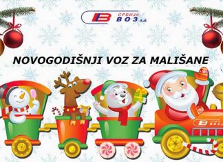 Novogodišnji voz i druženje sa Deda Mrazom novogodišnji voz