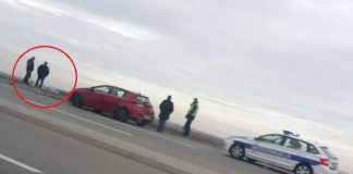 Izleteo sa puta na Severnoj tangenti Auto izleteo sa puta