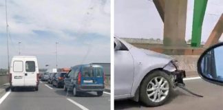 Lančani sudar na pančevačkom mostu