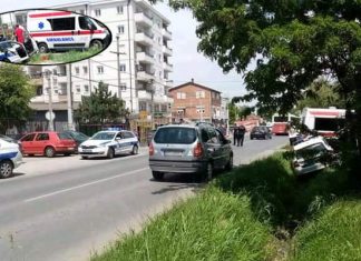 Полицајцу позлило у вожњи. Ауто слетео у канал поред пута