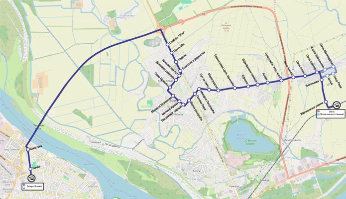 Нова траса линије 105Л - Овча - Борча - Земун